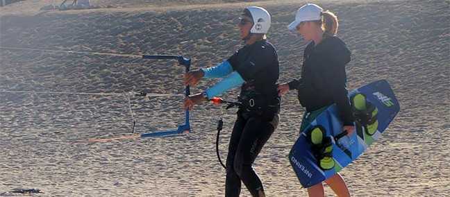 Lecciones de Kiteboarding, La Ventana